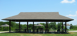 a group picnic site in Loyd Park